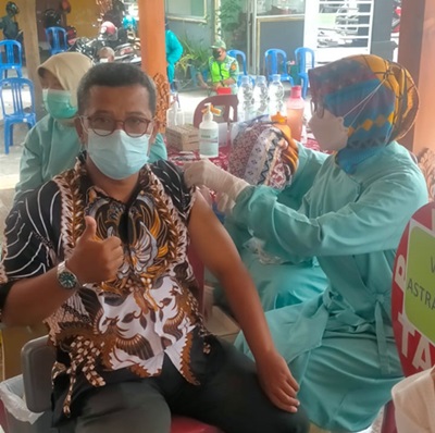 Pelaksanaan Vaksinasi Dosis Ke 3 Desa Kenokorejo